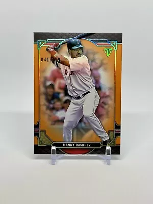 2022 Triple Threads Manny Ramirez Amber Parallel 41/199 Boston Red Sox #43 • $2.79