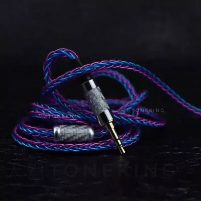 7N Single Wire 8 Strands 200 Core MMCX 0.78 Earphone Upgrade Cable C-Silver Plat • $59.87