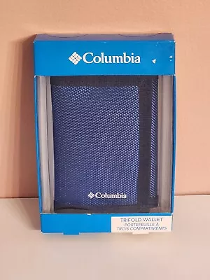 Columbia Trifold Nylon Wallet ( New ) Blue • $10.79