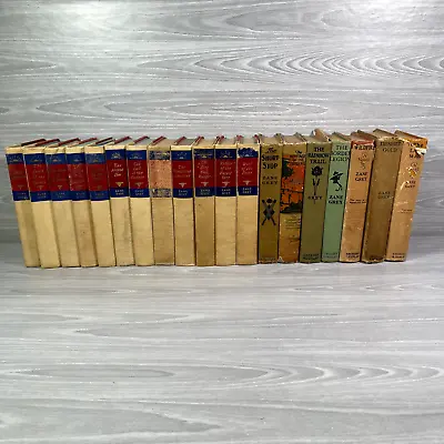 Zane Grey Antique Book Lot 19 Books From 1910s-1930s Old Rare Book Lot • $124.99