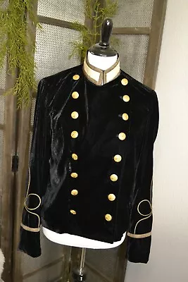 Denim & Supply Ralph Lauren Military Style Black/Gold Jacket Sz. L • $45