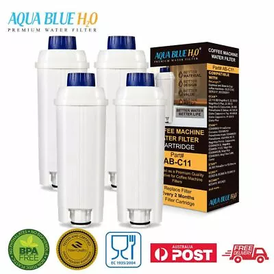 4X Coffee Machine Water Filter For DeLonghi DLSC002 5513292811 SER3017 DLS C002 • $46.85