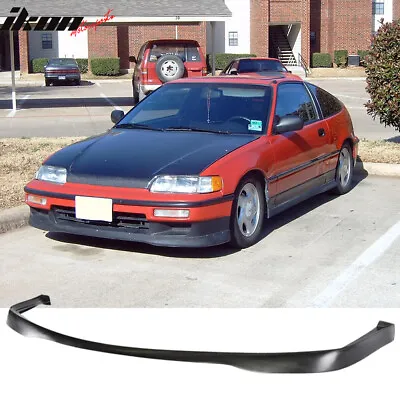 $59.99 • Buy Fits 90-91 Honda CRX Si Only SIR Style Front Bumper Lip Spoiler Unpainted PU