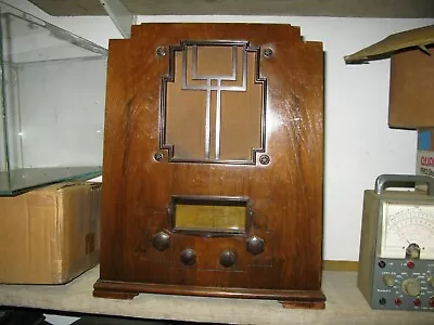 £399 • Buy Marconi Teak Wood Art Deco Valve Radio In Good Condition Collectors Item