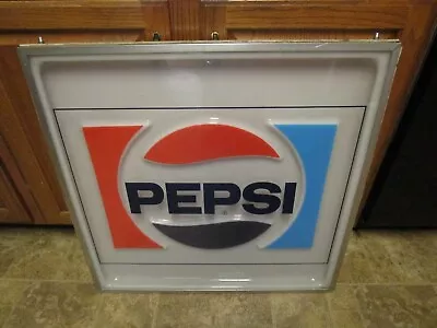 Vintage Pepsi Vending Machine Sign Face 25 X25  • $149.99