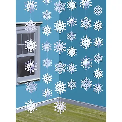 Christmas Snowflake String Party Hanging Decorations Strings Winter Wonderland • $10