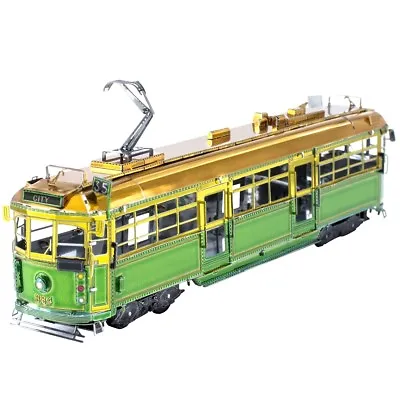 Fascinations Metal Earth Melbourne W-Class Tram 3D Laser Cut Steel Model Kit • $12.95