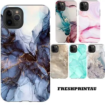 Shockproof Case Cover Marble Print Colourful Hues Gemstone Pattern Design Rose • $24.95