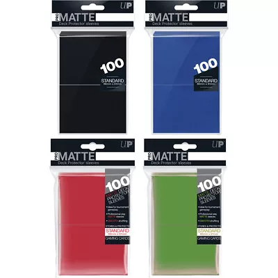 Ultra Pro Standard Matte Trading Card Sleeves Pokemon MTG 100 Per Pack • £8.99