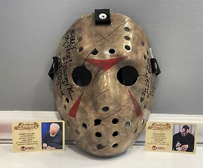 Freddy Vs Jason Mask SIGNED BY BOTH W/ COAs Nightmare On Elm St Friday The 13th • $695