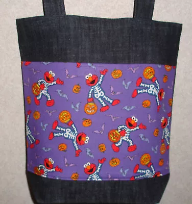 NEW Medium Tote Bag Handmade/w Elmo Halloween Fabric • $19.99