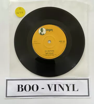 £15.99 • Buy Big Youth - All Nations / Stalag 17  Reggae 7” Vinyl Record 1975 Uk VG+ / M