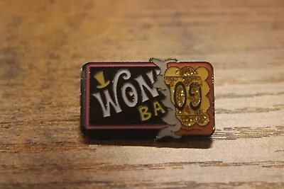 Wonka Bar Candy Golden Ticket Lapel Pin Metal Enamel Movie Chocolate Factory • $3.95
