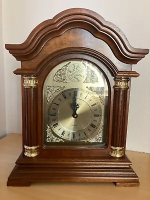 Vintage Westminster Chime Quartz Mantle Clock Tempus Fugit (WORKS) • $49.99