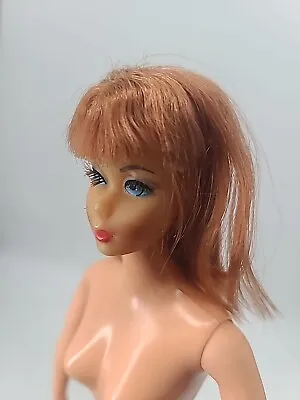 Vintage MOD TNT BARBIE DOLL SUN KISSED Oxidized Red Hair Rooted Eyelashes Twist • $110