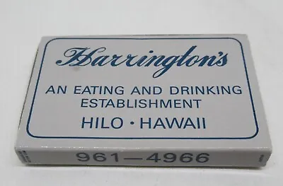Harrington's Hilo Hawaii Matchbox / Matchbook • $5.75