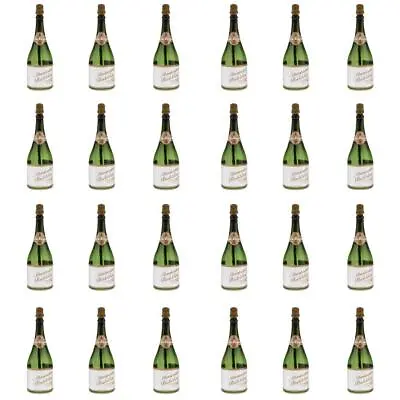 24Pcs Mini Champagne Bubbles Bottle Wedding Party Favors Reception New Years • £12.67