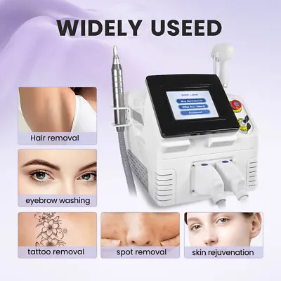 2IN1 755NM Picosend Tattoo Removal 808NM Diode Laser Nd Yag Hair Removal Machine • $1999