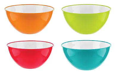 Large Bowl Serving Mixing Colouful Salad Fruit Baking Cooking Kitchen 25cm Bowls • £5.47