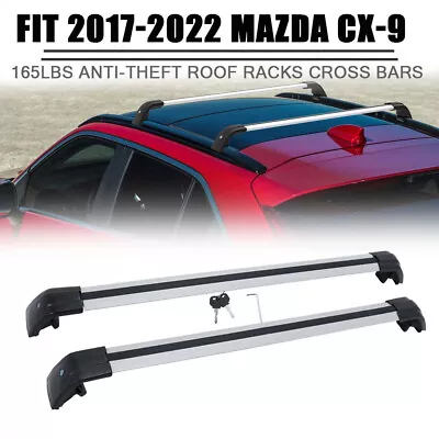 Fits For Mazda CX-9 CX9 2017-2022 Crossbar Cross Bar Cargo Carrier Lockable • $139