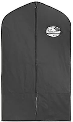 Garment Bag Suit Coat Length  With Full Length Zipper - Black Vinyl  • $9.95