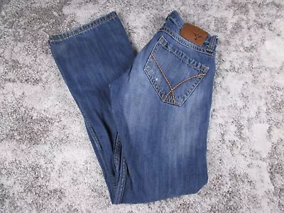 Wrangler Jeans Mens 28x32 Blue 20x Vintage Boot Cut Western Distressed Tag 28x34 • $24.49