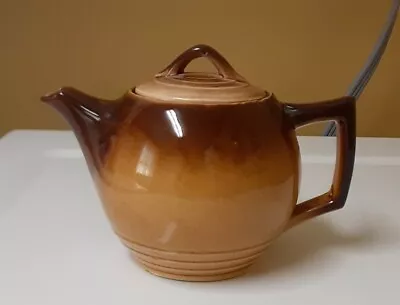 Vintage McCoy Pottery Brown Tea Coffee Pot - 4 Cups - 1 Quart • $32.99