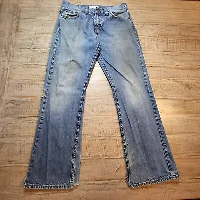 Bullhead Jeans Men 30x28 Blue Baggy Loma Boot Cut Skater Grunge Urban Y2K 00s • $34.95