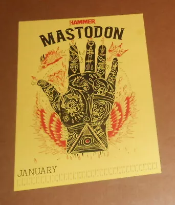 Mastodon Poster 2-Sided Original 16.5x11.5 • $19.95