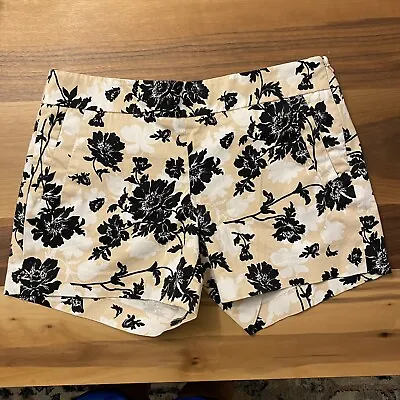 J. Crew Factory Floral Stretch Tan Chino Shorts Size 8 • $14.99