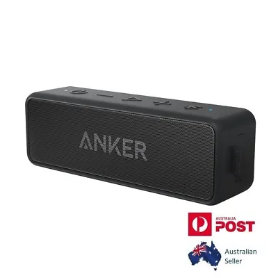 $89.99 • Buy ANKER SoundCore 2 Bluetooth Speaker Black 24h Battery Water Resistant SoundCore2