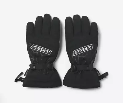 Men's SPYDER Overweb Gore-Tex Insulated Ski Gloves - BLACK - Waterproof • $62.50