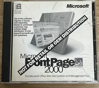 Microsoft FrontPage 2000 For Windows NT / 98 • $18