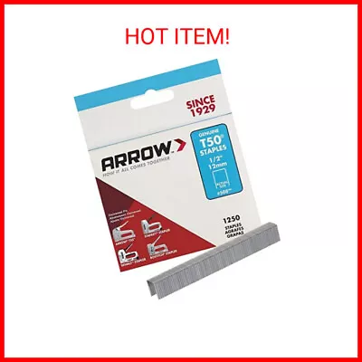 Arrow 508 Heavy Duty T50 1/2-Inch Leg Length 3/8-Inch Crown Staples For Uphols • $6.60