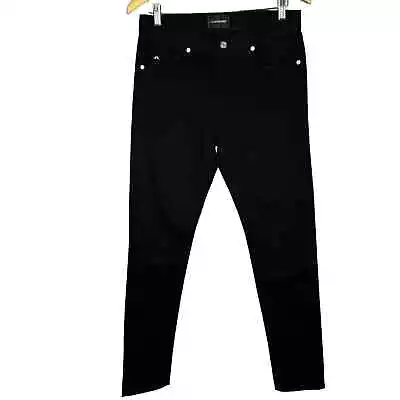 J Lindeberg Damien Mid Rise Skinny Jeans Black Men's 32x32 Cotton Stretch  • $49