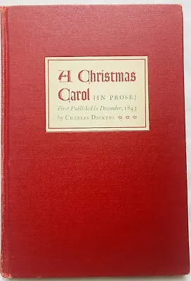 A Christmas Carol [In Prose] Dickens Howard Waldemar Sams Private Printed 1945 • $40