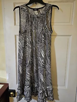 Womens Black/white MSK Dress SIZE 14W • $10