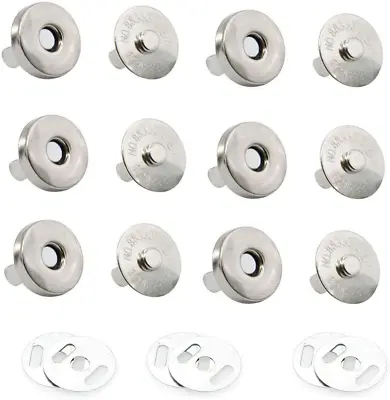 Magnetic Buttons Purse Snap Clasps For Sewing Craft Purses Bags Clothes Lea • $8.99