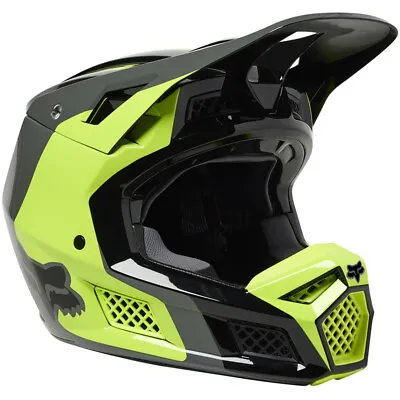 NEW Fox V3 RS Efekt FLO Yellow Motocross Dirt Bike Helmet • $499