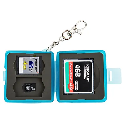 JJC Small Compact Memory Card Case For 1 CF + 2 SD SDHC SDXC + 2 TF MSD Micro SD • $7.49