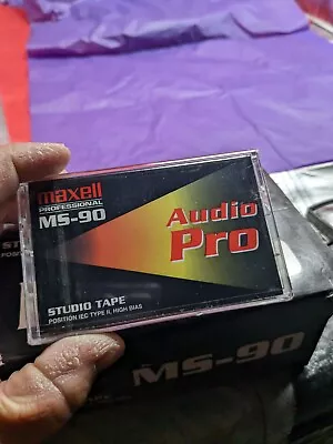 MAXELL PROFESSIONAL MS-90   AUDIO PRO  BLANK CASSETTE TAPE (1) (SEALED Free Ship • $12.95