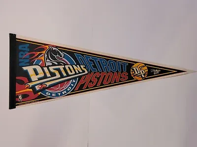 Vintage NBA Detroit Pistons Pennant Full Size 1990s Wincraft Edition 4 • $24.99