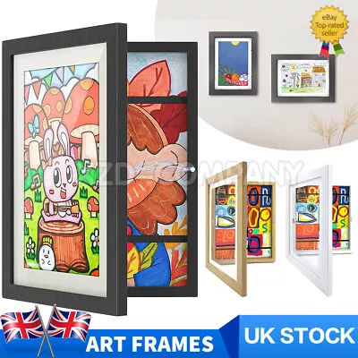 A4 Art Display Frame Kids Frames Photo Picture Crafts Drawing Storage UK STOCK • £6.99