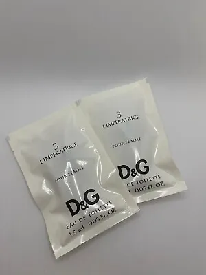 20 X L'IMPERATRICE 3 Dolce & Gabbana  Eau De Toilette Vials 0.05 Fl Oz NEW Lot L • $39.95