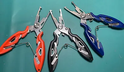 3 Pc Stainless Steel Fishing Pliers Scissors Line Cutter Split Ring Hook Remover • $7.99