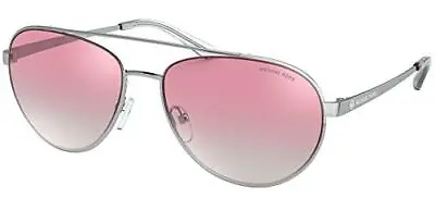 Authentic MICHAEL KORS MK1071-11539L Sunglasses Silver / Pink *NEW* 59 Mm • $84