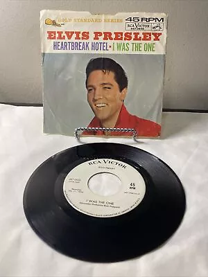 WOW!  Elvis Presley PROMO! Heartbreak Hotel RCA Victor 45 • $250