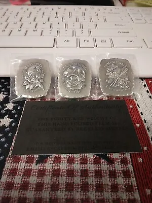 Reckless Metals 3 X 2 OZ. SET -DEATH CONSUMES ALL- SOLD OUT  .999 SILVER LOT#301 • $234.99