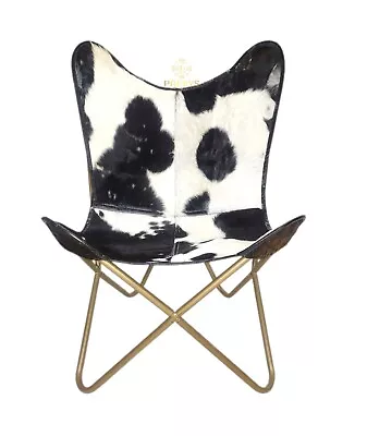 $224.47 • Buy Butterfly Chair-Genuine Leather Office Chair, Handmade Relaxing Chair PL2-1.128