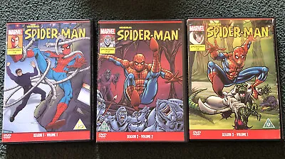 £8.30 • Buy The Original Spider-Man Cartoon DVD’s Lot Of 3